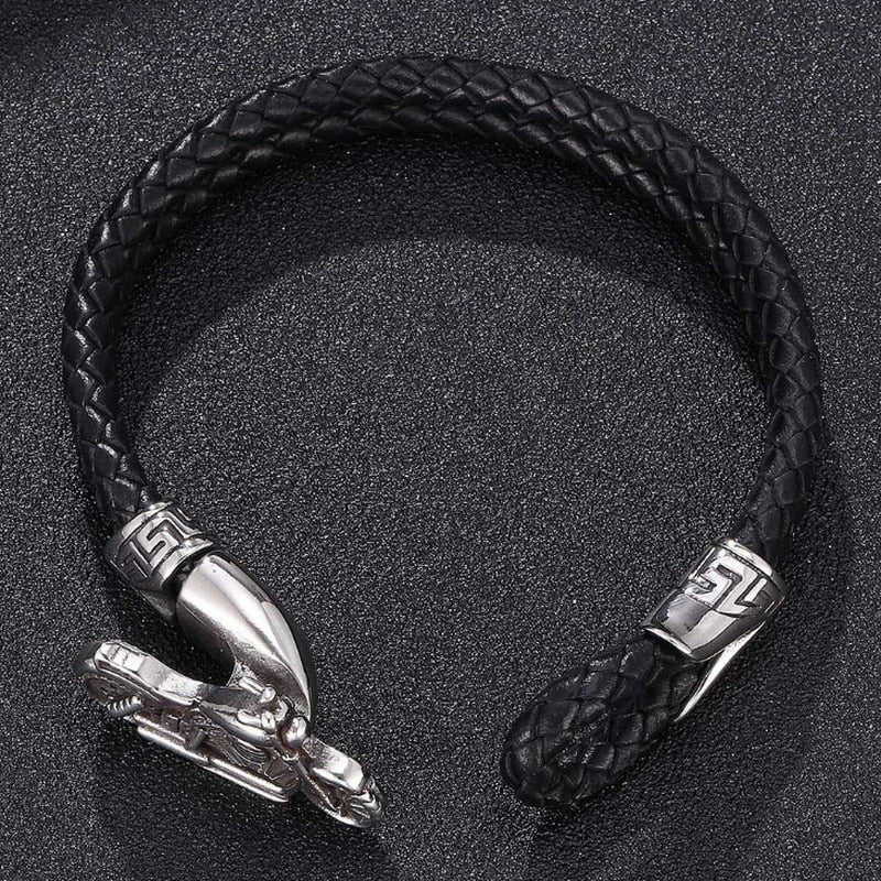 Motorcycle Leather Bracelet