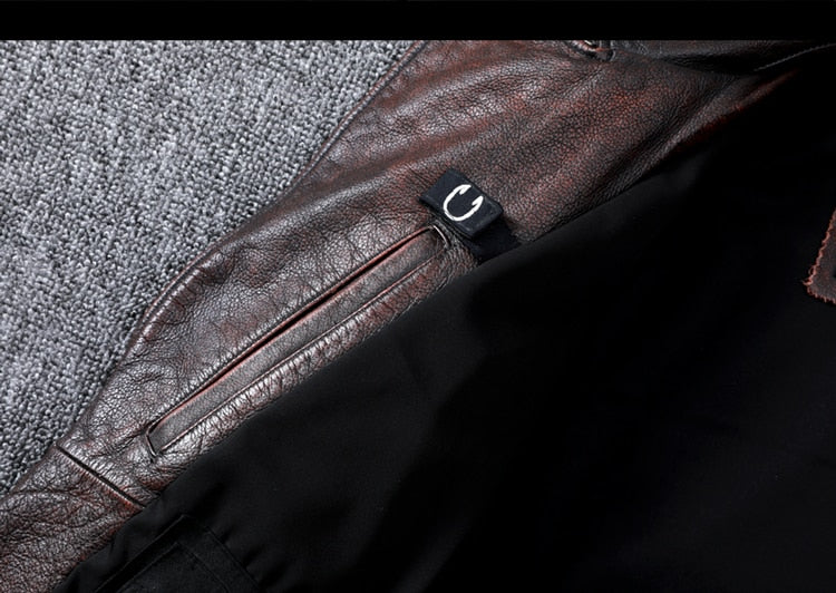 Vintage Motorcycle Leather Jacket