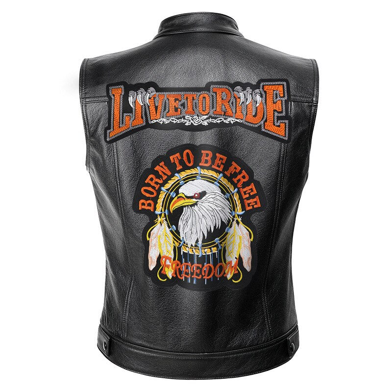Live To Ride - Vintage Motorcycle Vest