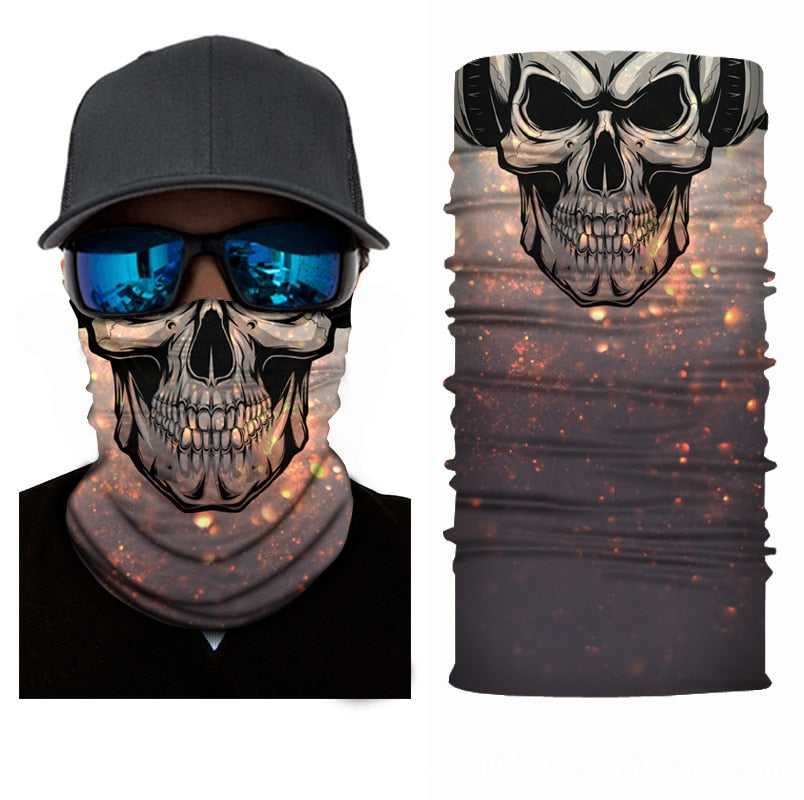 Skull Half Face Bandana