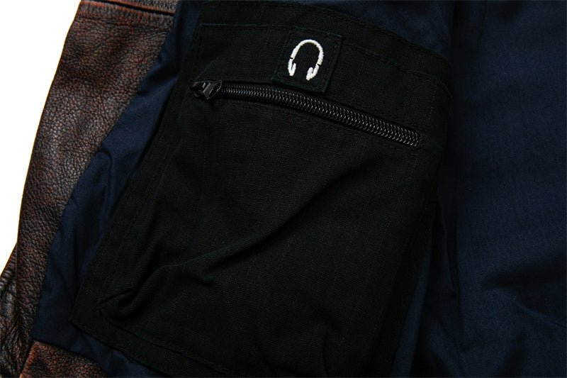 Vintage Brown Motorcycle Vest