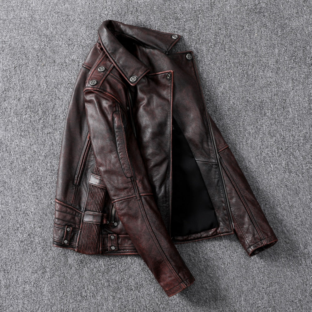 Vintage Motorcycle Leather Jacket