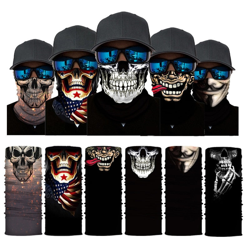 Skull Half Face Bandana