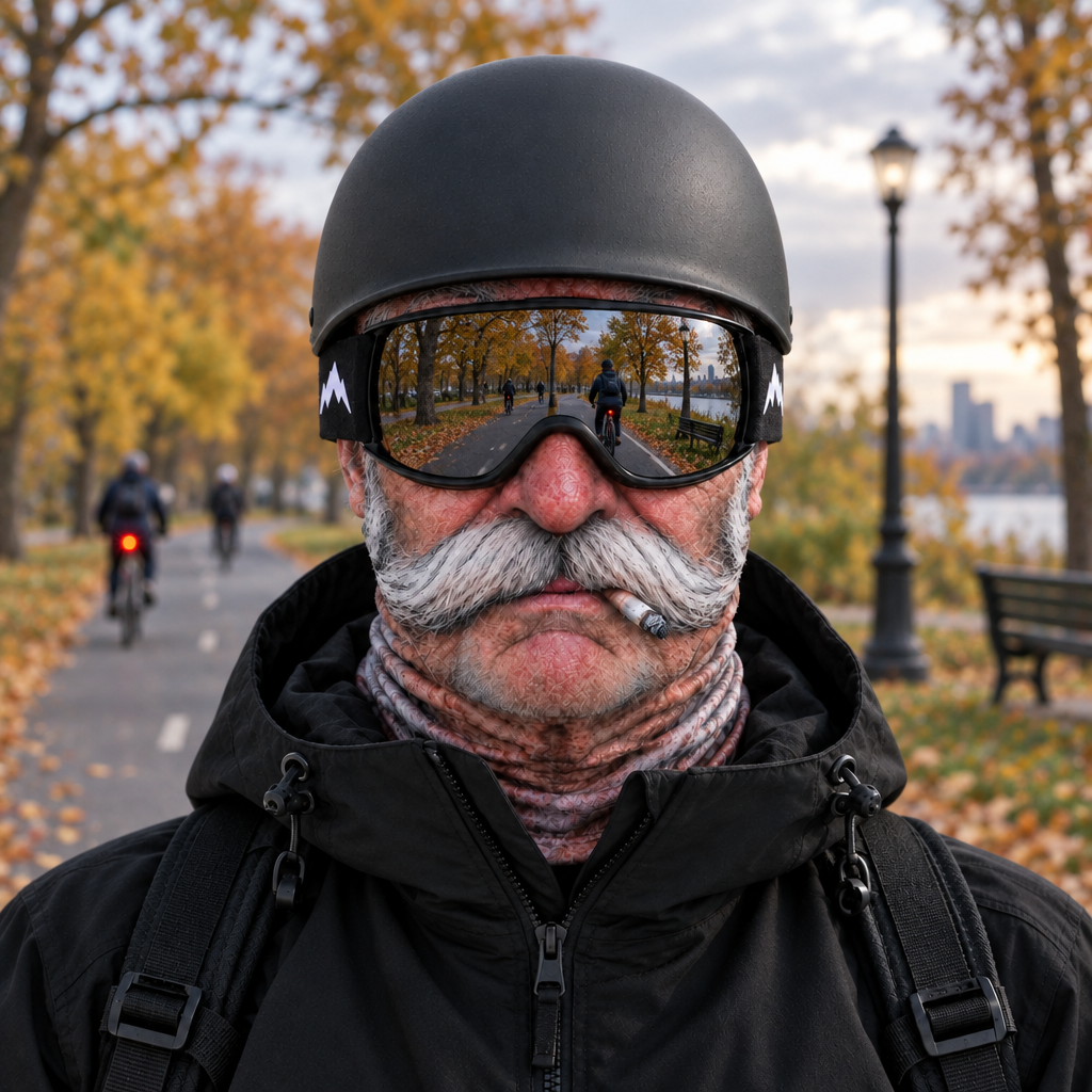 Grandpa Face Bicycle Mask