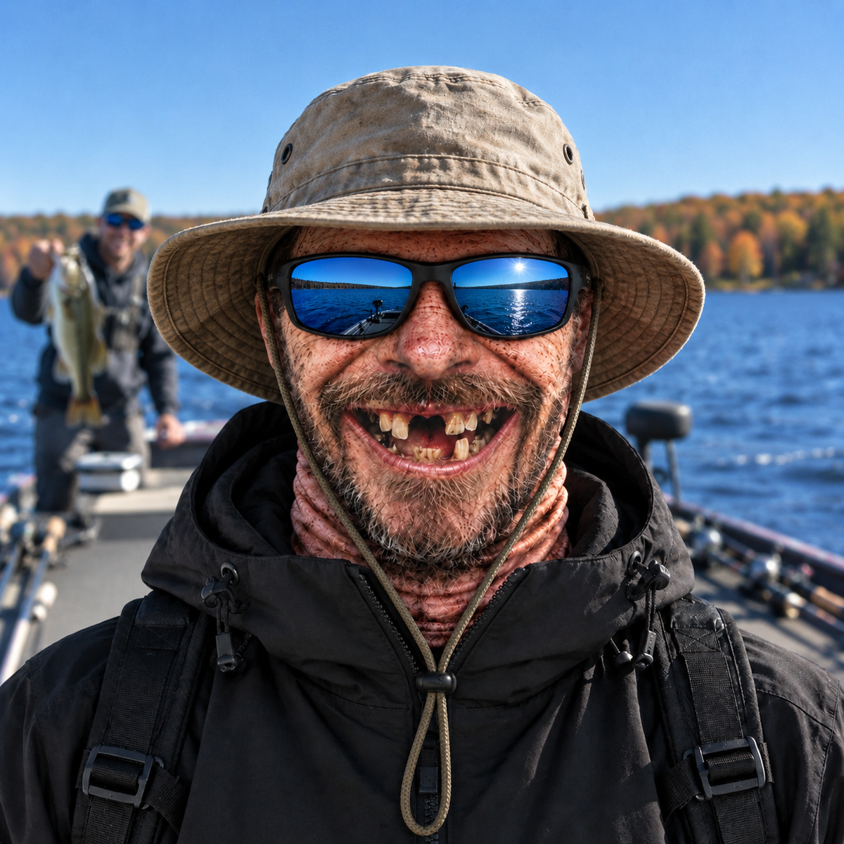 Grandpa Face Fishing Mask