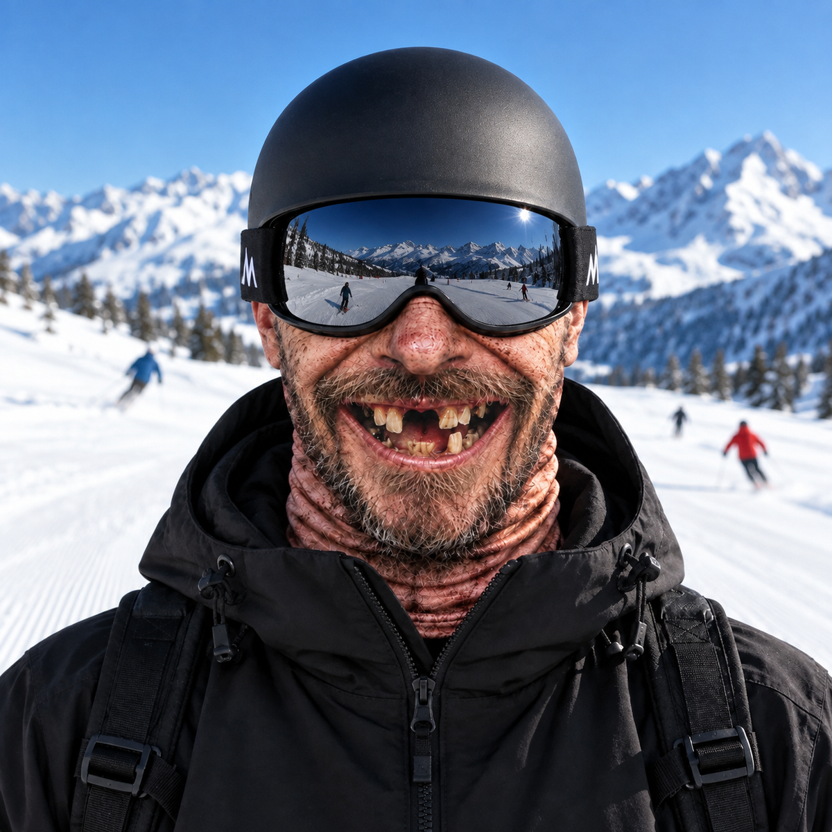 Grandpa Face Ski Mask