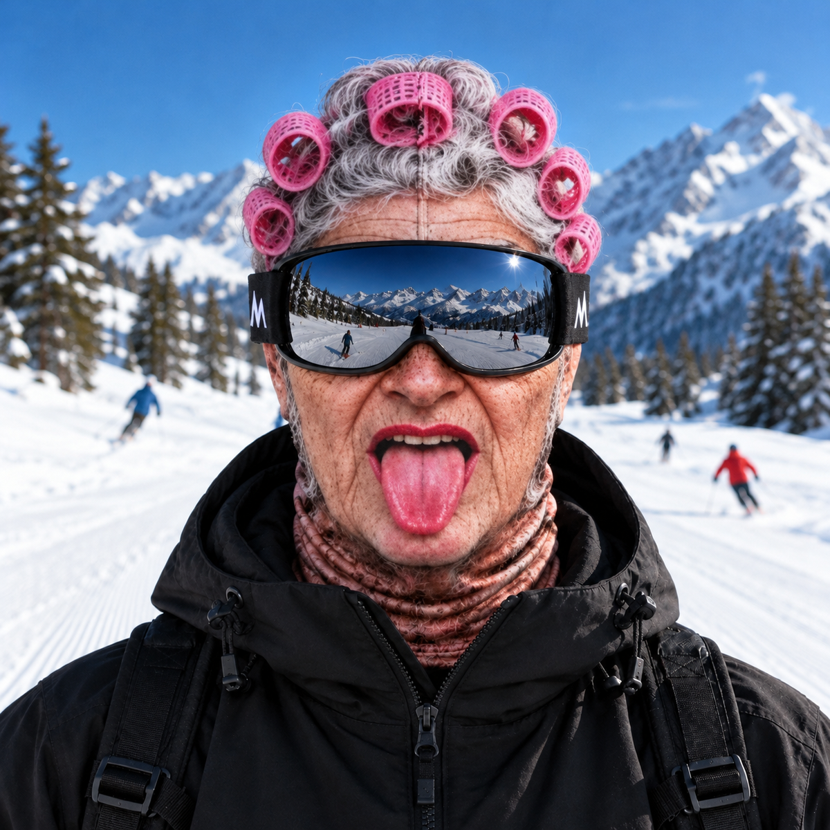 Granny Face Ski Mask