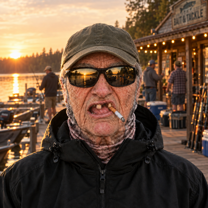 Grandpa Face Fishing Mask