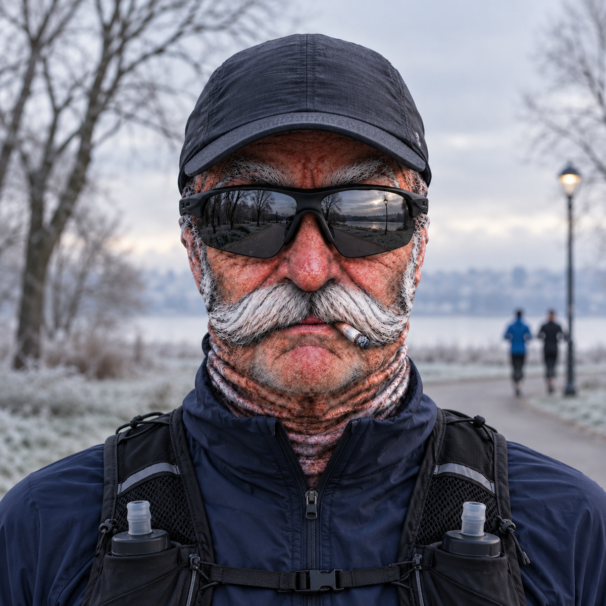 Grandpa Face Running Mask