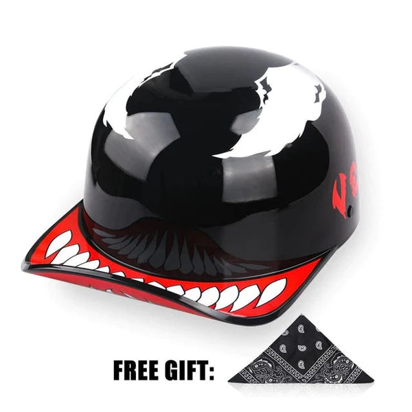 baseball cap under motorcycle helmet Motorcycle Baseball Helmet – luxarmy