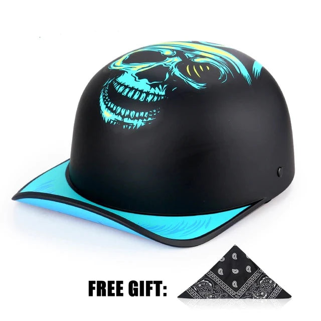 baseball hat motorcycle helmet Cap Style MELTING SKULLS Robust Protection BASEBALL CAP STYLE HELMET FROM