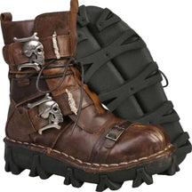 Handmade Skull Leather Boots