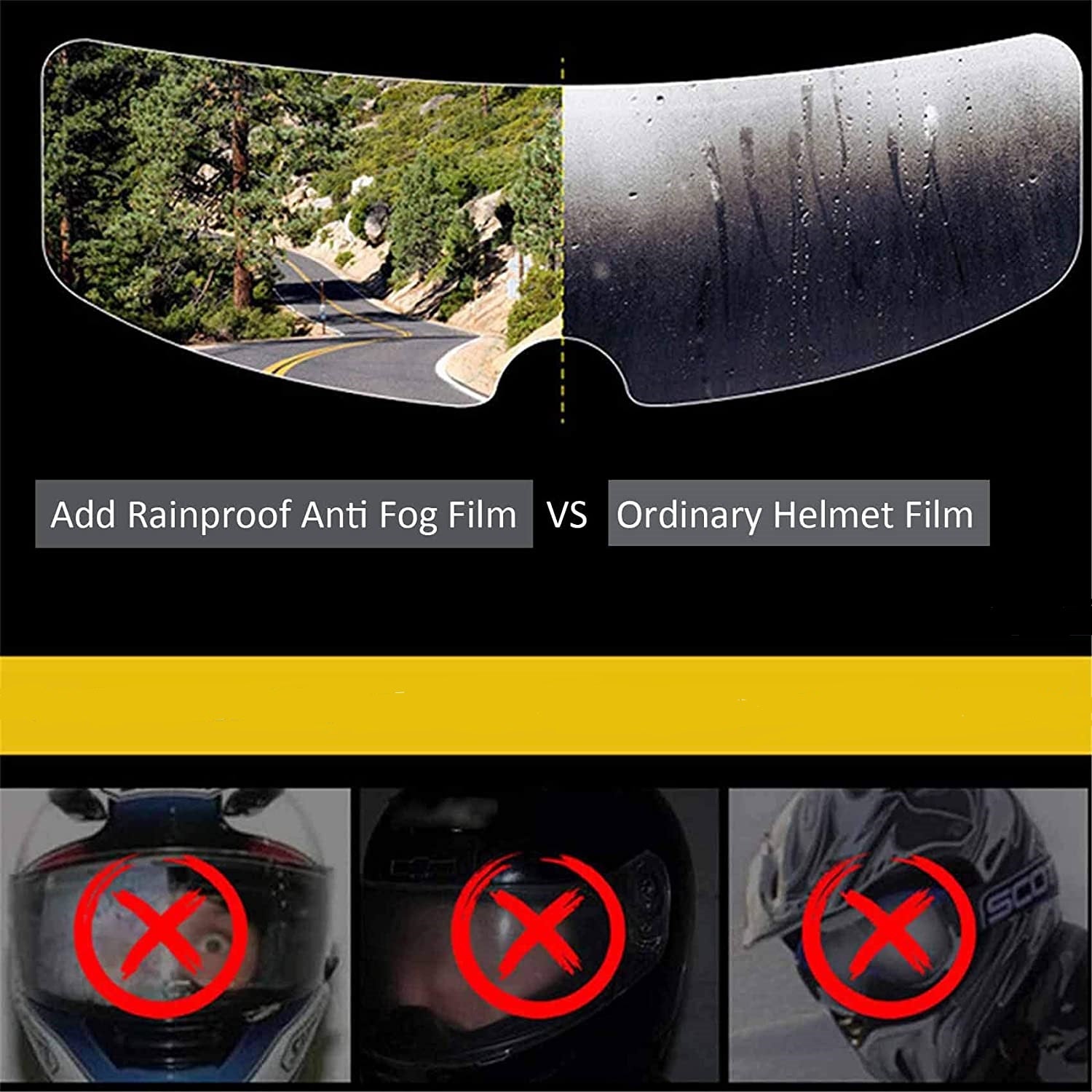 LuxArmy AntiFog Visor Film