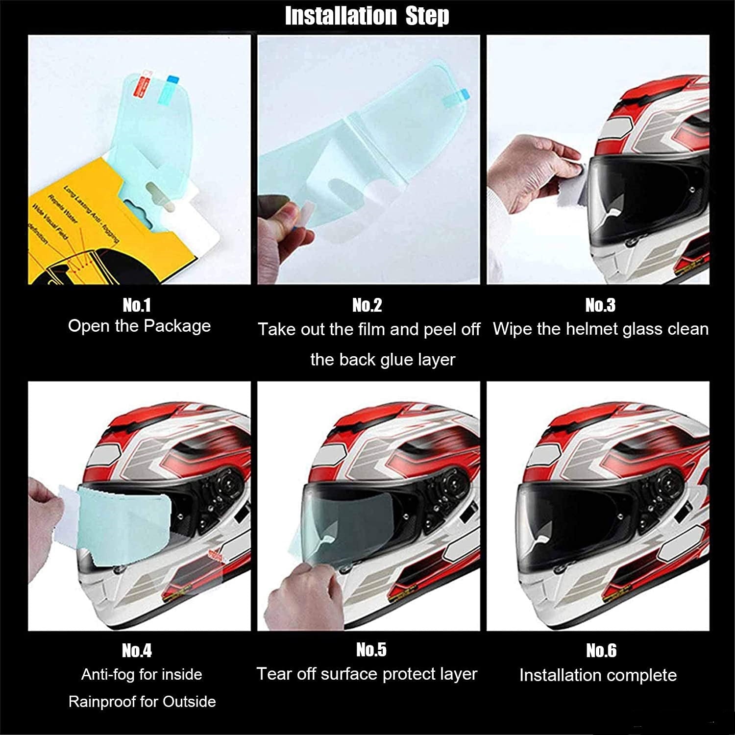 LuxArmy AntiFog Visor Film