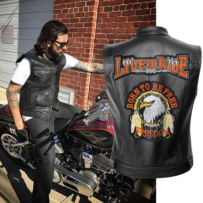 Live To Ride - Vintage  Motorcycle Vest