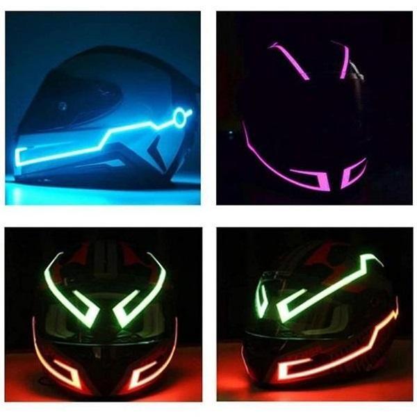 Motorcycle helmet hot sale led lights