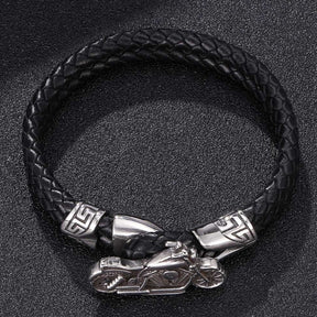 Motorcycle Leather Bracelet