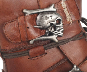 Handmade Skull Leather Boots
