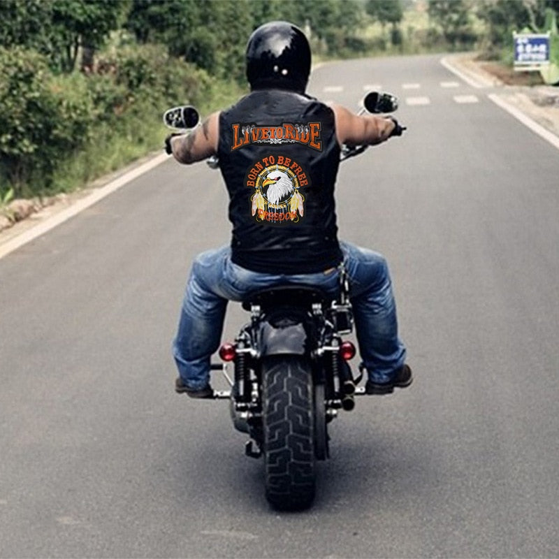 Live To Ride - Vintage  Motorcycle Vest