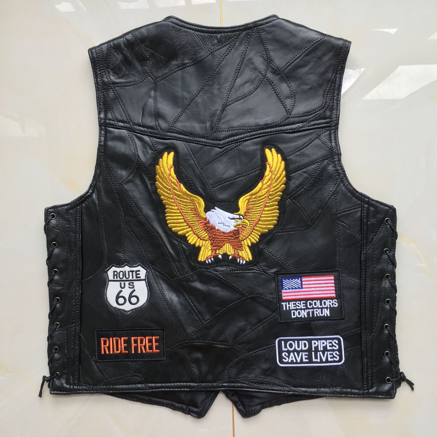 Motorcycle Vest (Real Leather)