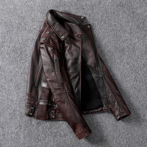 Vintage Motorcycle Leather Jacket