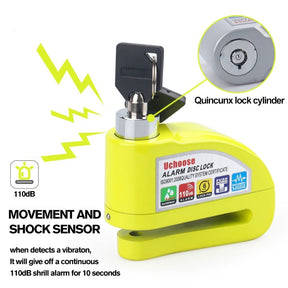 Motorcycle Brake Lock + Alarm