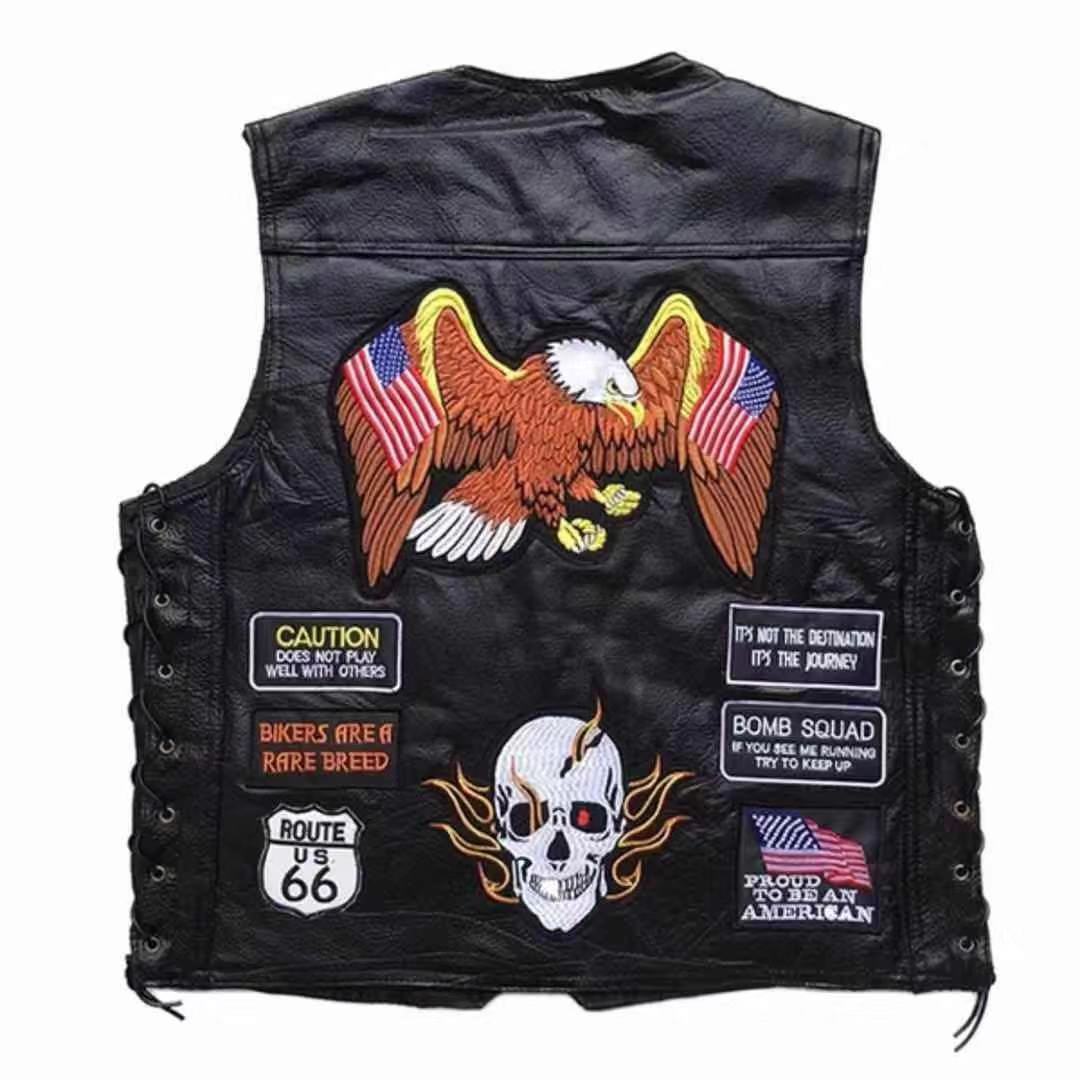 Motorcycle Vest (Real Leather)